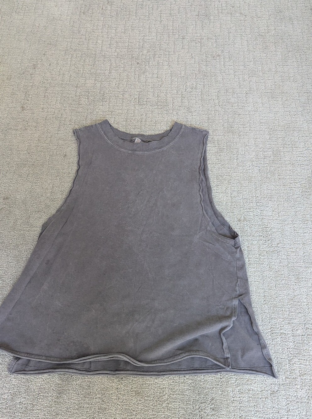 Kardashian Kollection Washed Gray Muscle Tee